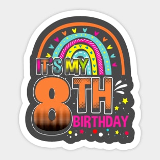 Daughter 8th Birthday for 8 year old girlie Sticker